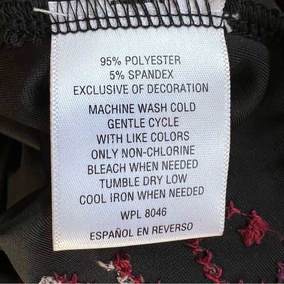 NWT Velvet Embroidered Peasant Tunic Top Folk Fairy Grunge Size iSmall - Picture 9 of 9